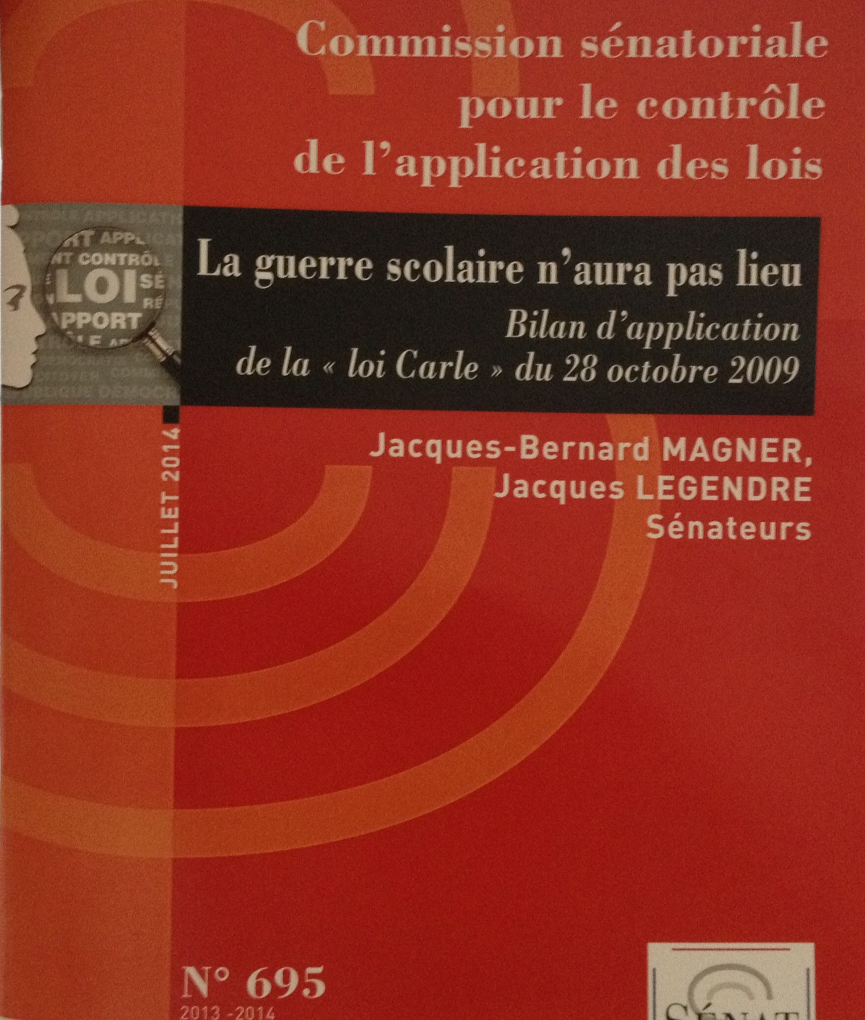 Bilan d'application de la Loi Carle - un rapport de la Commission pour le contrôle de l'application des lois